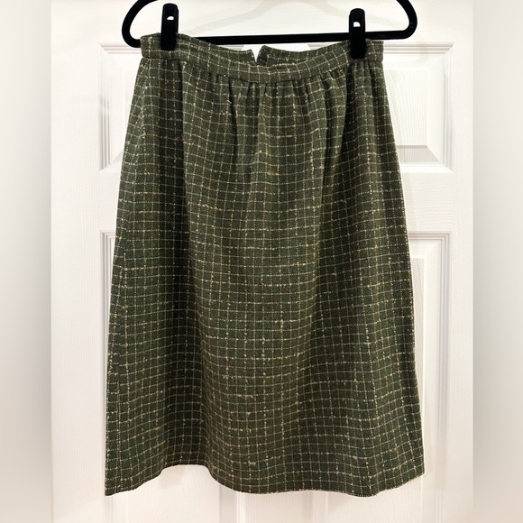 Vintage Tweed Wool Blazer Skirt Suit Set sz Small - Picture 12 of 15